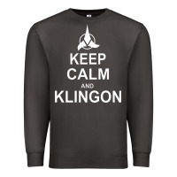 Smoke keep calm and klingon Premium Sweatshirt - linhVisuals
