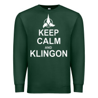 Sports Green keep calm and klingon Premium Sweatshirt - linhVisuals