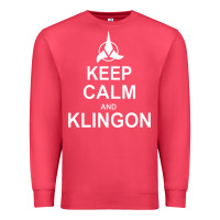 Cardinal keep calm and klingon Premium Sweatshirt - linhVisuals