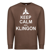 Chestnut keep calm and klingon Premium Sweatshirt - linhVisuals