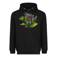 Black western sunflower Heavyweight Hoodie - JahusDesignShop