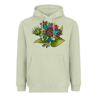 Matcha western sunflower Heavyweight Hoodie - JahusDesignShop