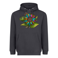 Smoke western sunflower Heavyweight Hoodie - JahusDesignShop