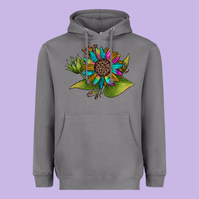 Western Sunflower Heavyweight Hoodie Designed By Jahusdesignshop