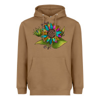 Toasted Coconut western sunflower Heavyweight Hoodie - JahusDesignShop