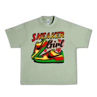 Oil Green sneaker girl Urban Heavy Tee - FaDigitalArtStudio