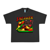 Pigment Black sneaker girl Urban Heavy Tee - FaDigitalArtStudio
