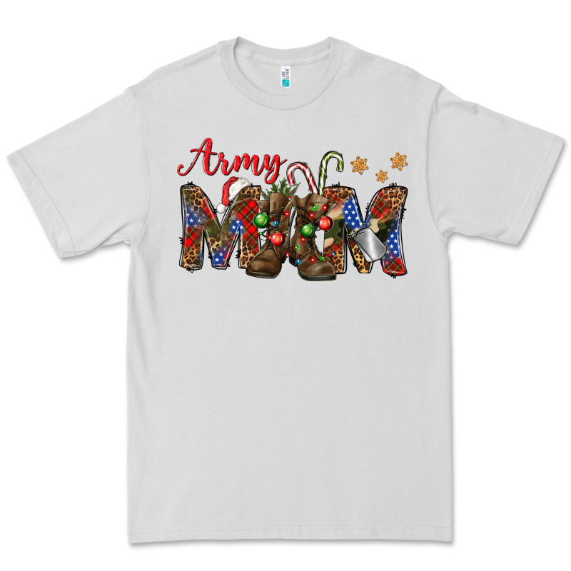 Christmas Army Mom Mother's Day Premium Tee by HowdyJamesFarm | Teevron