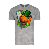Cloud Rock St. Patrick's Day Basketball Vintage Tee - FaDigitalArtStudio