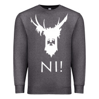 Charcoal Heather knights who say ni Premium Sweatshirt - linhVisuals