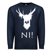 Navy knights who say ni Premium Sweatshirt - linhVisuals