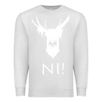 Oatmeal Heather knights who say ni Premium Sweatshirt - linhVisuals