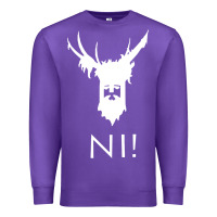 Purple knights who say ni Premium Sweatshirt - linhVisuals