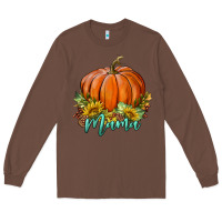 Chestnut pumpkin mama Long Sleeve Tee - BundleAndBundleShop