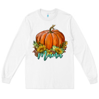 White pumpkin mama Long Sleeve Tee - BundleAndBundleShop