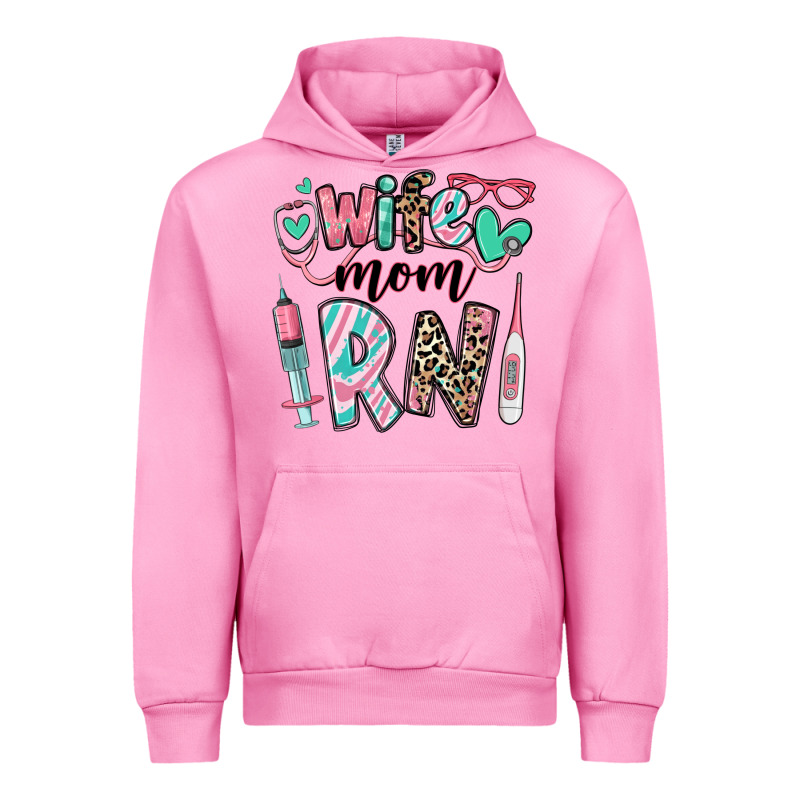 Wife Mom Rn Registered Nurse Urban Hoodie by RanaPortraitStore | Teevron