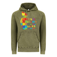 Vintage Olive Autism Teach Accept Understand Love Vintage Hoodie - CowhideDigitalArt
