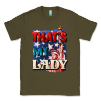 Army Green Thats my lady 4th of july Classic Tee - CowGirlArtShop