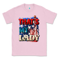 Bubblegum Pink Thats my lady 4th of july Classic Tee - CowGirlArtShop
