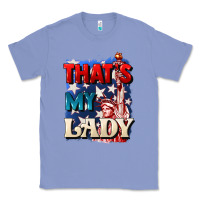 Colony Blue Thats my lady 4th of july Classic Tee - CowGirlArtShop