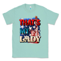 Seafoam Thats my lady 4th of july Classic Tee - CowGirlArtShop