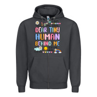 Smoke dear tiny human behind me Zipper Hoodie - JahusDesignShop