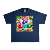 Navy Western Be Kind LGBTQ Tumbler Urban Heavy Tee - BundleAndBundleShop