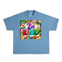 Pebble Blue Western Be Kind LGBTQ Tumbler Urban Heavy Tee - BundleAndBundleShop
