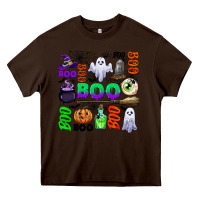 Chocolate Brown boo halloween Heavy Core Tee - CowGirlArtShop