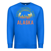 True Royal katmai national park alaska bear hiking travel nature retro pullover h Premium Sweatshirt - linhVisuals