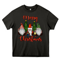 Asphalt Merry Christmas Gnomes Heavy Core Tee - RanaPortraitStore