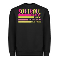 Black retro softball png Heavyweight Sweatshirt - JahusDesignShop