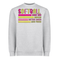 Heather Grey retro softball png Heavyweight Sweatshirt - JahusDesignShop