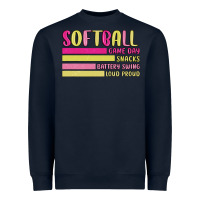 Navy retro softball png Heavyweight Sweatshirt - JahusDesignShop