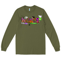 Army Green halloween nurse Long Sleeve Tee - BundleAndBundleShop