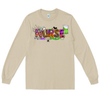 Mushroom halloween nurse Long Sleeve Tee - BundleAndBundleShop