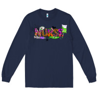 Navy halloween nurse Long Sleeve Tee - BundleAndBundleShop