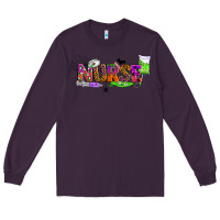 Plum halloween nurse Long Sleeve Tee - BundleAndBundleShop