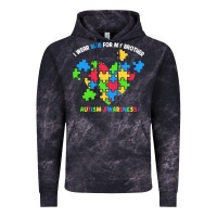 Cloud Black Wear Blue For My Brother Autism Vintage Hoodie - CowhideDigitalArt