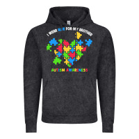 Vintage Black Wear Blue For My Brother Autism Vintage Hoodie - CowhideDigitalArt