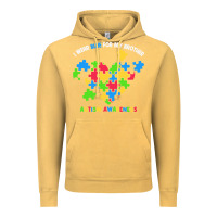 Vintage Mustard Wear Blue For My Brother Autism Vintage Hoodie - CowhideDigitalArt