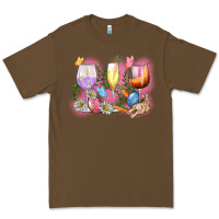 Cacao Easter wine glasses  Easter Day Premium Tee - CowGirlArtShop