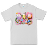 Dove Grey Easter wine glasses  Easter Day Premium Tee - CowGirlArtShop