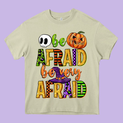 Be Afraid Be Very Afraid Heavy Core Tee Designed By Cowgirlartshop
