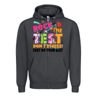 Smoke rock the test don't stress! just do your best Zipper Hoodie - JahusDesignShop