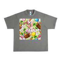 Tornado Easter Hamper With Bunny Seamless Pattern Urban Heavy Tee - BundleAndBundleShop