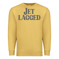 Antique Gold jet lagged cute world traveler & funny vacation pullover hoodie Premium Sweatshirt - linhVisuals