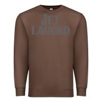Chestnut jet lagged cute world traveler & funny vacation pullover hoodie Premium Sweatshirt - linhVisuals