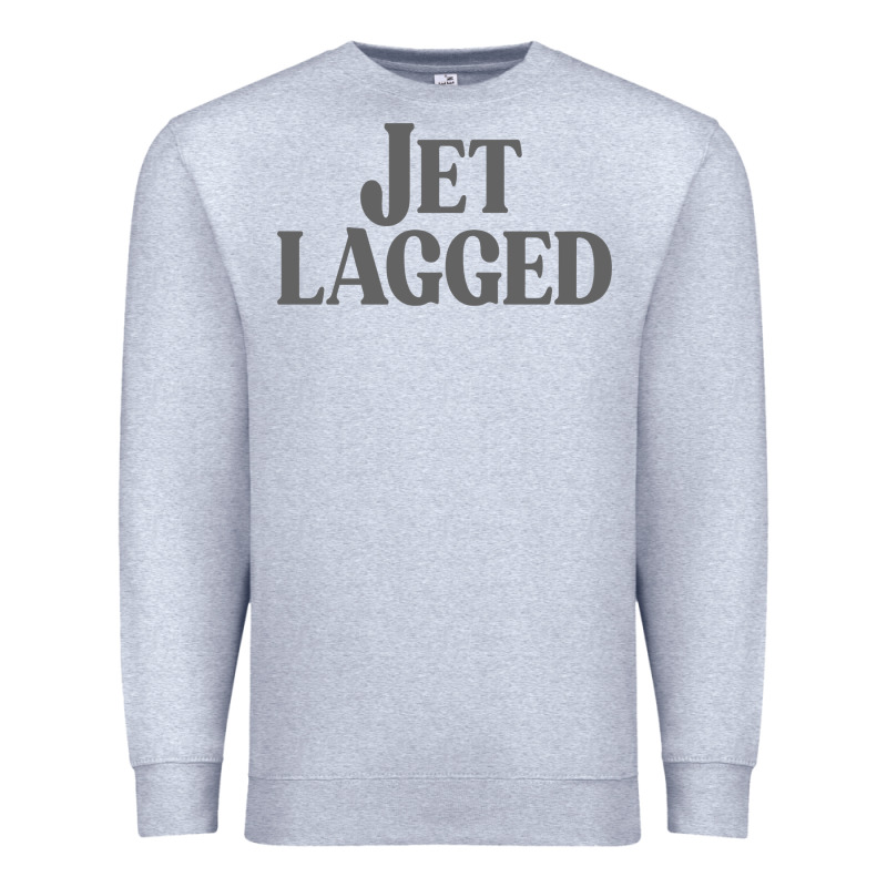 Jet Lagged Cute World Traveler & Funny Vacation Pullover Hoodie Premium Sweatshirt by linhVisuals | Teevron