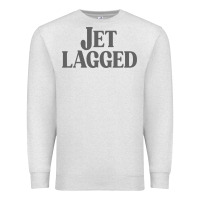 Oatmeal Heather jet lagged cute world traveler & funny vacation pullover hoodie Premium Sweatshirt - linhVisuals